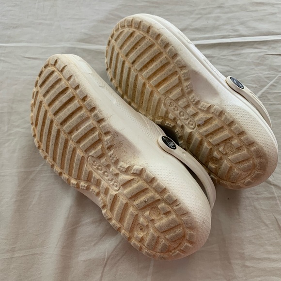 Kids’ Classic Lined Clog White Fuzzy Crocs Size C13 - Picture 4 of 9